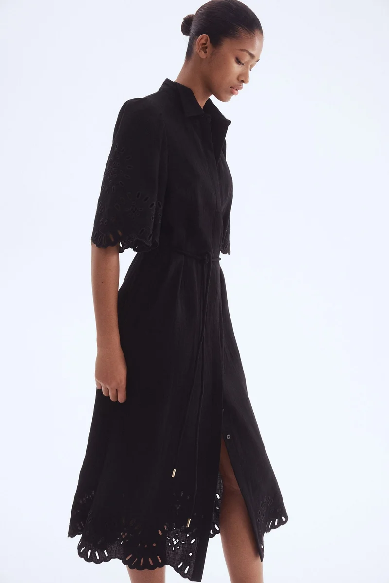 H&M Broderie anglaise shirt dress