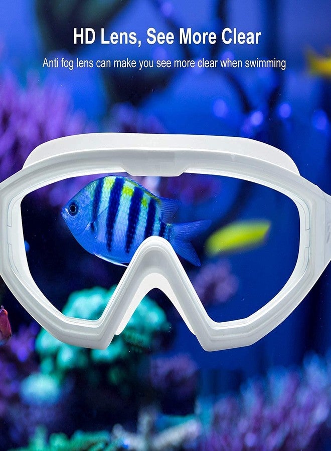 Ritmo نظارات سباحة ريتومو للبالغين مع سدادات أذن مدمجة، نظارات سباحة احترافية كبيرة الحجم للمنافسات، نظارات غوص مضادة للضباب، نظارات سباحة لركوب الأمواج والتجديف. - Image 5