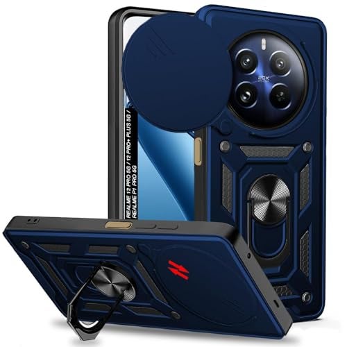AIBEX® Back Cover for Realme P2 Pro 5G | D10 Tough Armor Case | Sliding Camera Shield | 360° Protection | Kickstand Ring Holder | Military-Grade Shockproof Bumper Case - Image 1