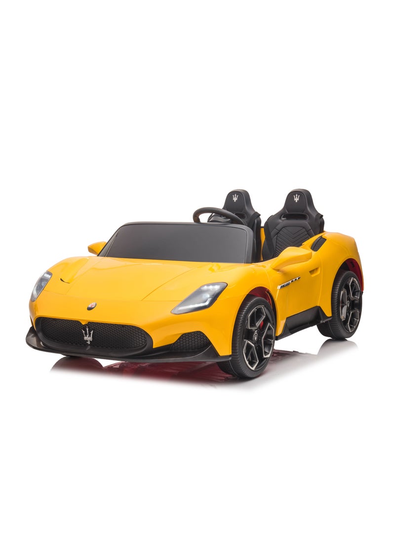 Lovely Baby Lovely Baby Power Riding Car for Kids LB 1699EL Battery-Operated Car with Remote Control, Music, LED Lights and More special features - Yellow  - Image 1