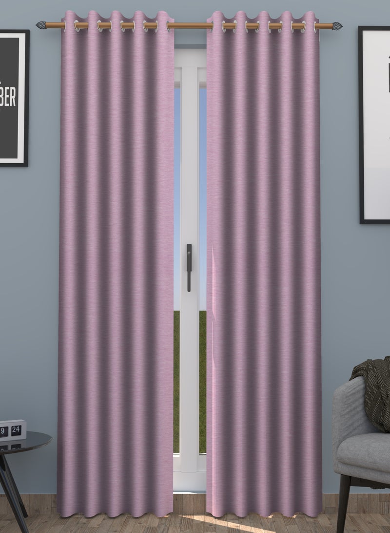 Amali  Amali Blackout Textured Curtains 274 cm x 127 cm - 2 Panels, 100% Polyester, Grommet Top, Thermal Insulated, Noise Reducing, Light Blocking  - Image 1