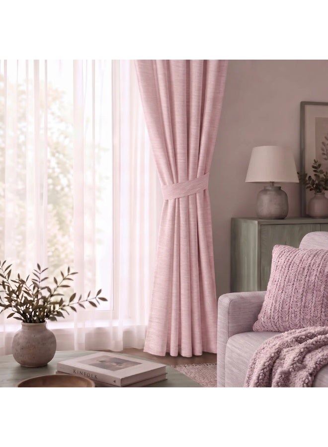 Amali Blackout Plain Curtains 274 cm x 127 cm - 2 Panels, 100% Polyester, Grommet Top, Thermal Insulated, Noise Reducing, Light Blocking - Image 2
