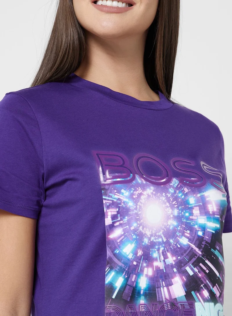 BOSS Crew Neck Graphic T-Shirt