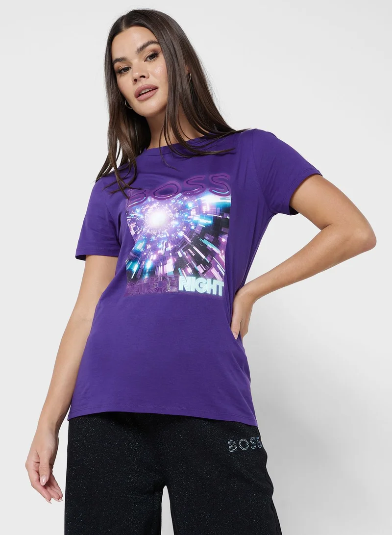 BOSS Crew Neck Graphic T-Shirt