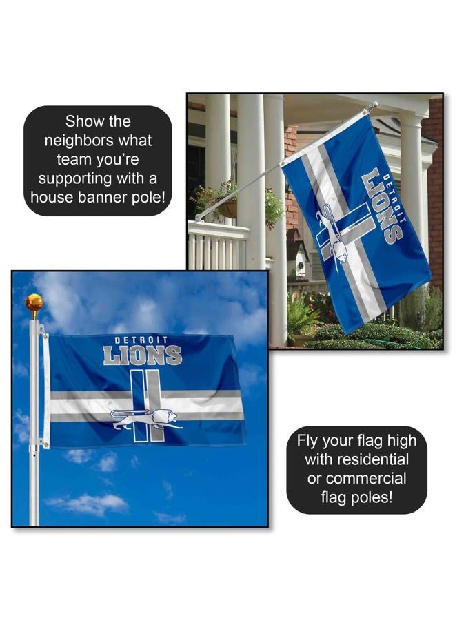 WinCraft Lions Throwback Vintage Retro 3x5 Banner Flag - Image 3