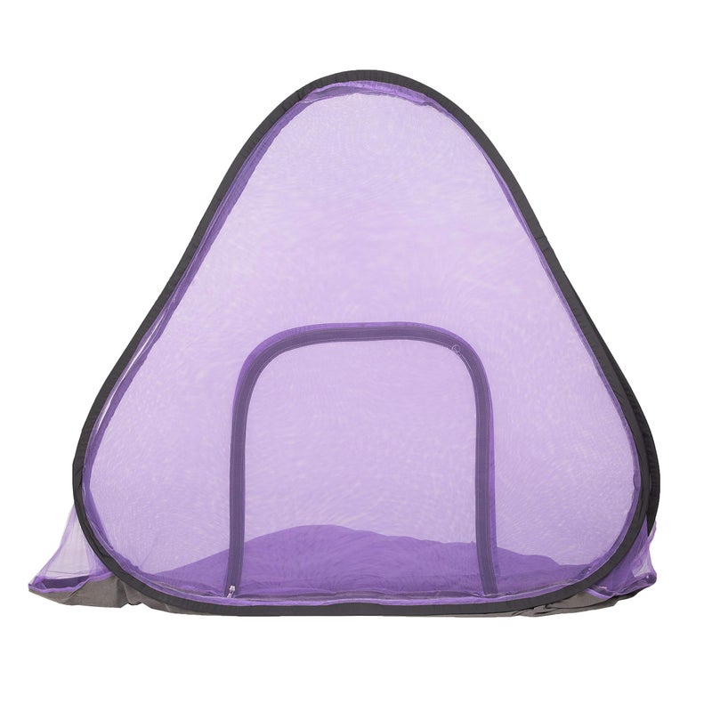 AL-UQBA® Foldable Polyester Adults Double Bed King Size with (6.5 x 6.5 f t) Mosquito Net (Purple) - Image 5