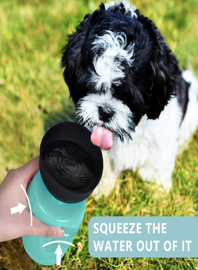 petnf Portable Dog Water Bottle,Upgraded 2 in 1 Pet Travel Water Bottle and Bowl,Leakproof Pet Drinking Bottle for Dog Cat Outdoor Travel Walking,Lightweight Large Capacity Pet Water Bottles 18oz BPA Free - Image 2