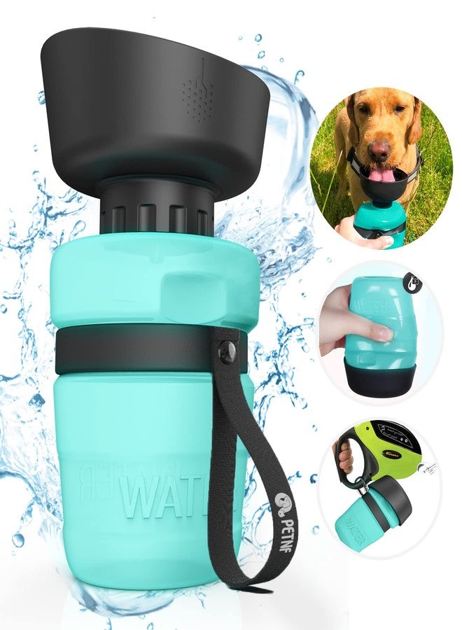 petnf Portable Dog Water Bottle,Upgraded 2 in 1 Pet Travel Water Bottle and Bowl,Leakproof Pet Drinking Bottle for Dog Cat Outdoor Travel Walking,Lightweight Large Capacity Pet Water Bottles 18oz BPA Free - Image 1