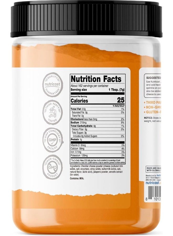 Nutricost Pantry Jalapeno Cheddar Cheese Powder - Image 3