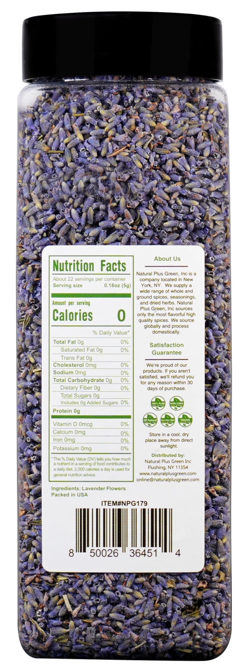NPG Freeze Dried Lavender Flowers 4 Oz, Culinary Grade Lavender Buds for Tea, Baking, DIY Soap, Candle Making, Potpourri, Natural Fragrance Sachets, All-Natural, Non-GMO, Gluten-Free - Image 2