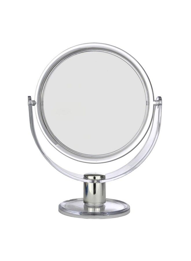 BNYD Round Tabletop Twosided Swivel Vanity Makeup Mirror With 2X Magnification - Image 2