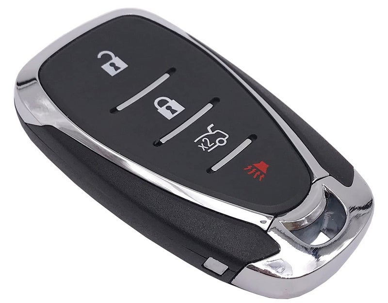Muxkenper Keyless Entry Remote Car Key Fob Cover Shell Case Fit for Chevy Silverado Cruze Camaro Malibu Equinox Blazer 2017 2018 2019 2020 (Black, 4 Buttons) - Image 3