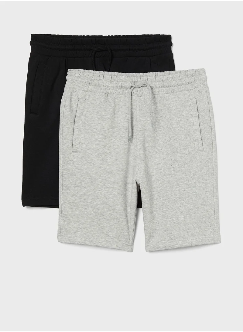 H&M 2 Pack Regular Fit Sweatshorts