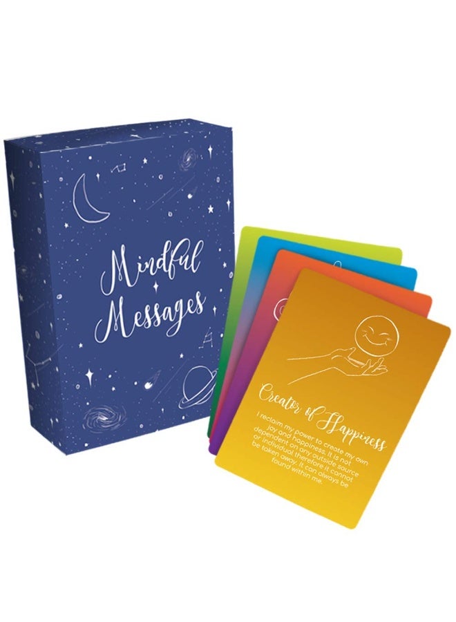 NIBEMINENT Mindful Messages Positive Affirmations Meditation Self Care Cards - Image 1