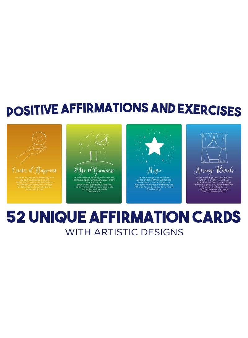 NIBEMINENT Mindful Messages Positive Affirmations Meditation Self Care Cards - Image 2