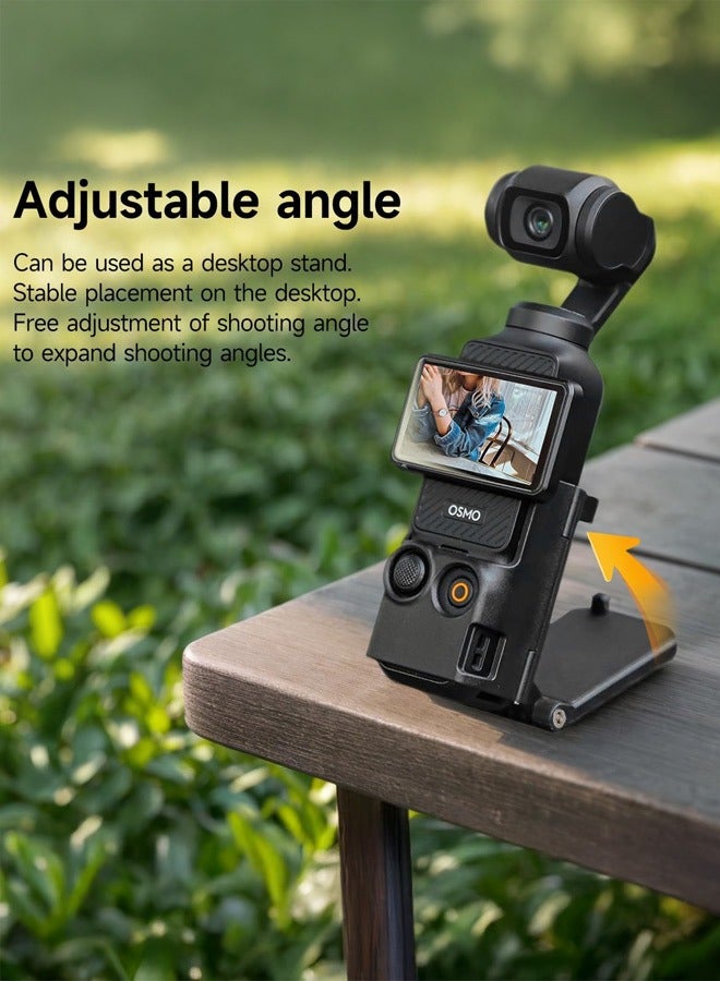 بشكل مختصر طقم حامل تركيب مغناطيسي ممتاز لحامل الجيب DJI Osmo Pocket 3 - حامل قابل للتعديل مع مشبك مشبك وحامل تركيب قابل للتوسيع وحامل تثبيت فائق الأمان مع ميزات محسنة - Image 3