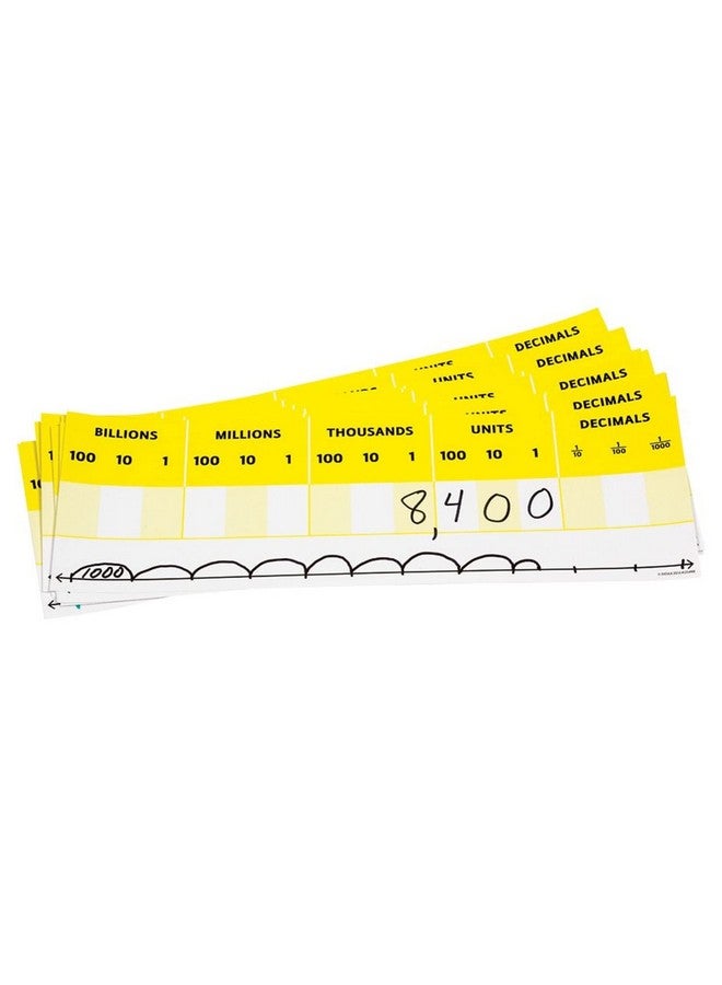 Didax 211498 Educational Resources Desktop Place Value Cards-Set Of 10, Multicolor, 15 X 5 In - Image 2