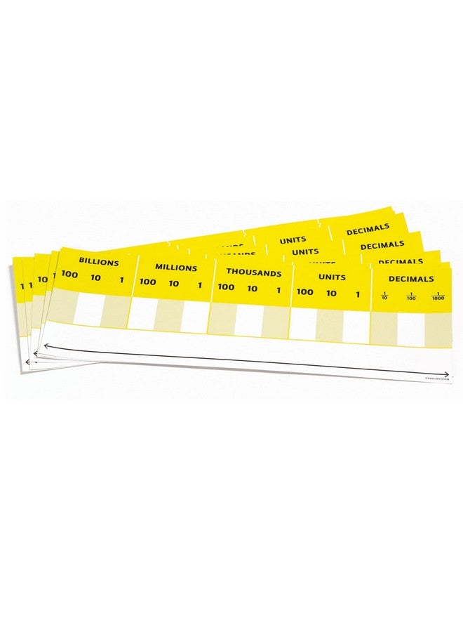 Didax 211498 Educational Resources Desktop Place Value Cards-Set Of 10, Multicolor, 15 X 5 In - Image 1