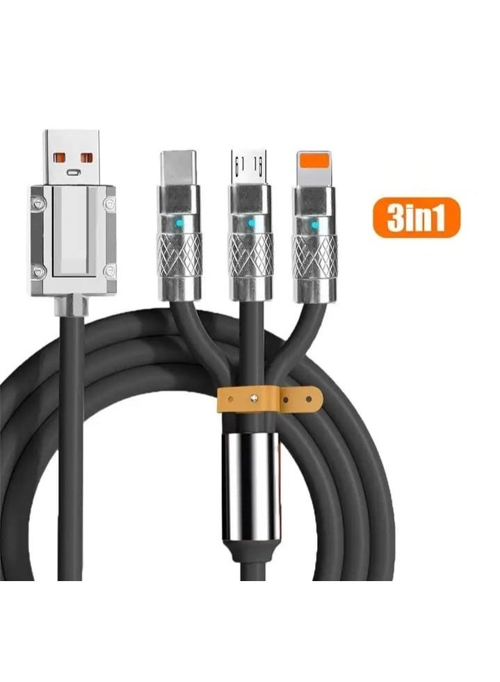 X-SCOOT 3-in-1 Charger Cable for 120W Fast Charging - Image 2