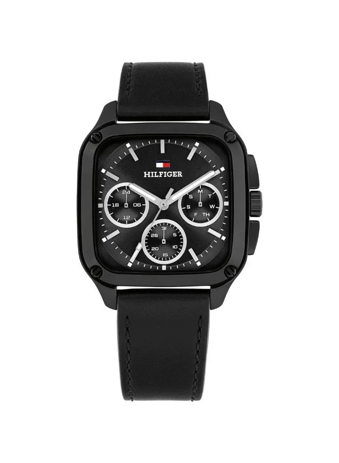 TOMMY HILFIGER Leather Strap Analog Watch