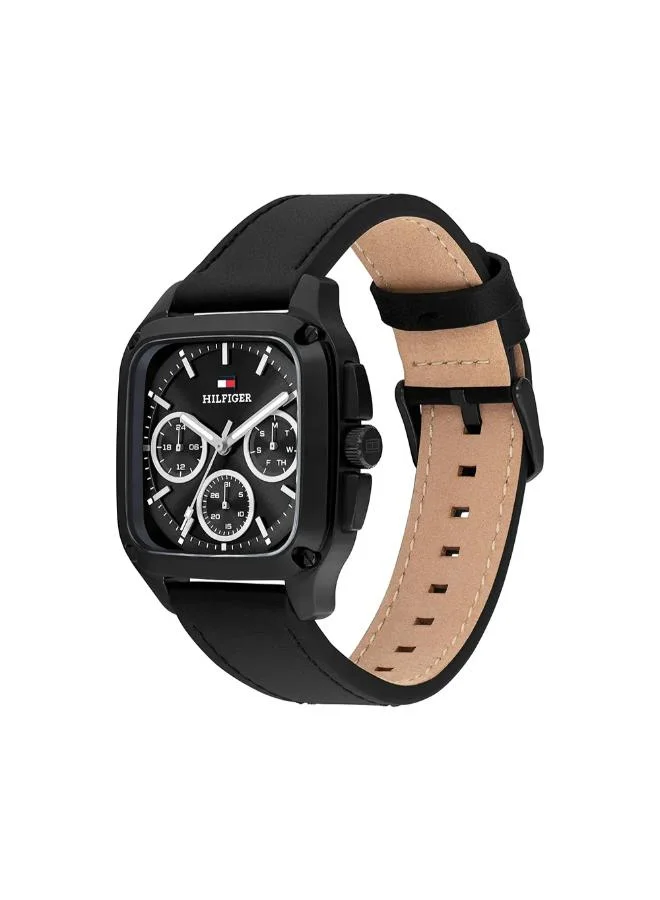 TOMMY HILFIGER Leather Strap Analog Watch