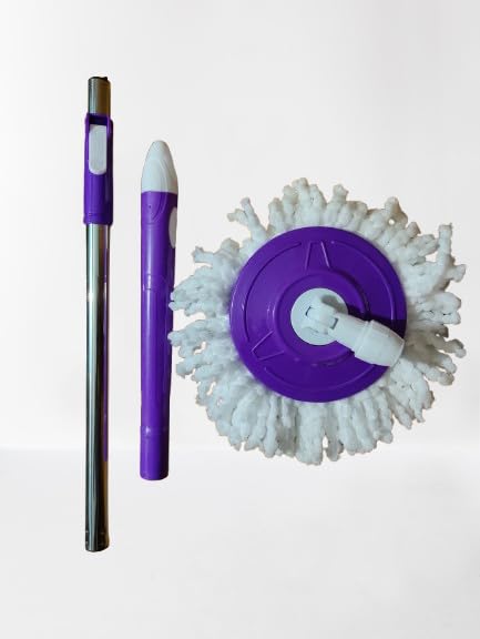RMGS Fresh Classic Rod Mop StickBest Rod Set with 1 Refill Easy to fit for All Mop String Mop Color as per Available - Image 1