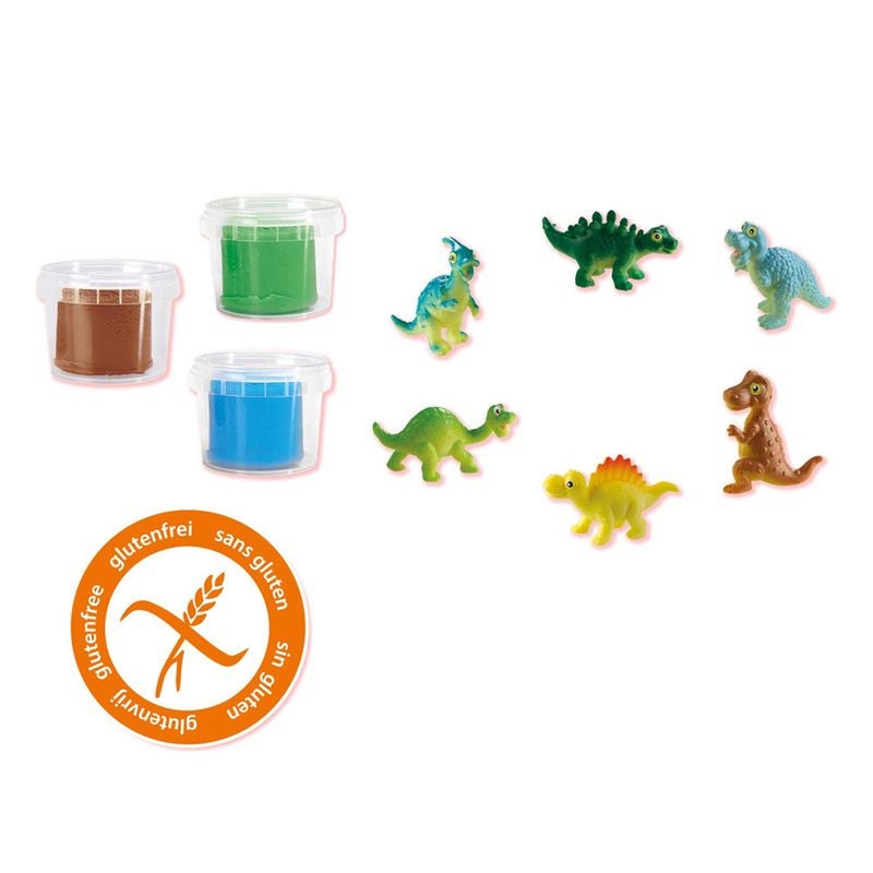 سيس ses-dino-world-suitcase-with-3-dough-00427 - Image 3