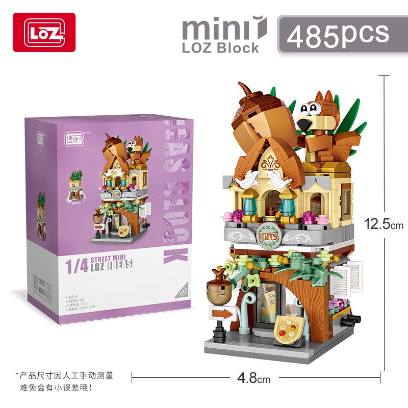 Loz Street Scene Building Blocks Educational Toys Small Particles Boys And Girls Gifts Puzzle Children'S Street Scene Theme - Image 1