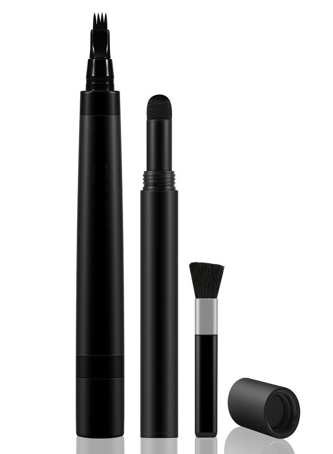 GEUUFEA Beard Pen Filler Styling Kit for Men, 4-tip Beard Filler Pencil (Black, Soft Cotton Tip, Long Lasting Waterproof, Beard Stick Beard Shadow, Beard Shaping Tool for Hairline and Beard Fillers - Image 1