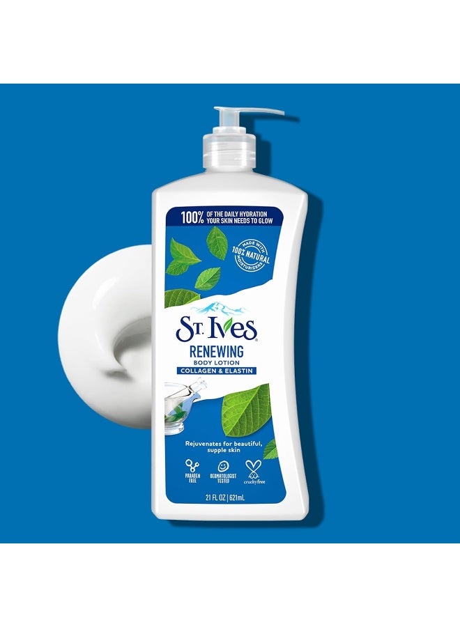St. Ives Renewing Collagen & Elastin Body Lotion with Soybean Oil - 621ml - Image 2