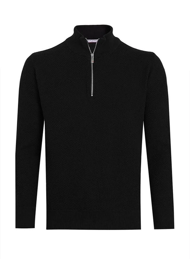 Men's Half-Zip Knit Sweater
