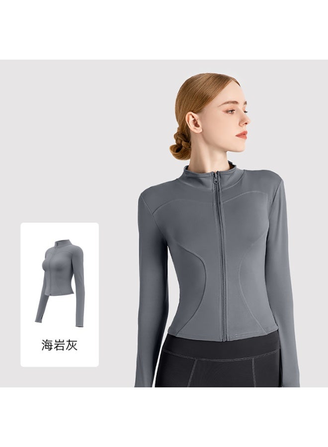 Women's Tracksuit Jacket Slim Fit Long Sleeved Fitness Coat Yoga Tops with Thumb Holes Gym Jacket Workout Sweatshirts  - Image 1