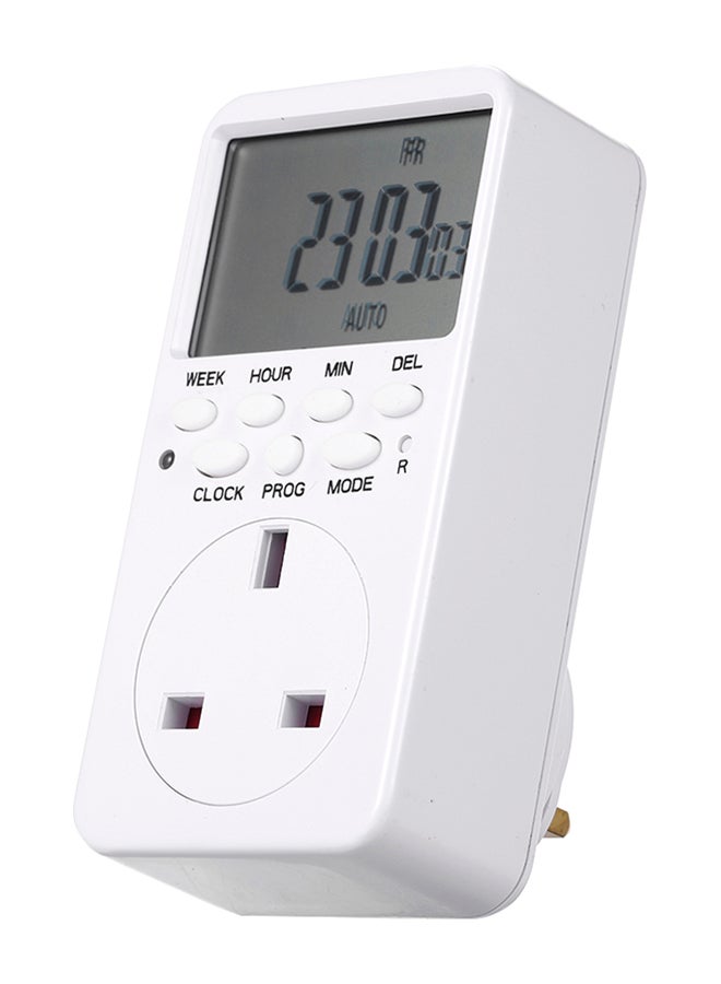 إسكدنيا مؤقت رقمي مع مقبس أبيض 19 X 9 X 10Ø³Ù†ØªÙŠÙ…ØªØ± - Image 1