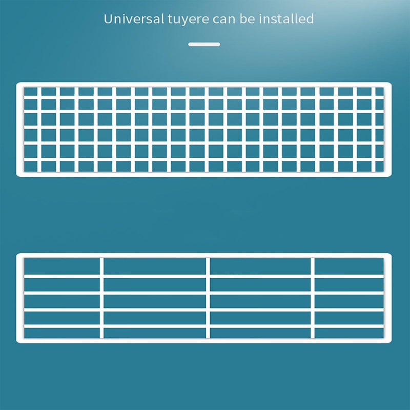 عاكس مكيف هواء قابل للتعديل مقاس 20 × 60 سم، عاكس هواء، مخرج هواء، جناح هواء، حاجز تبريد هواء، اتجاه الرياح، زجاج أمامي تلسكوبي للمنزل، أبيض - Image 4