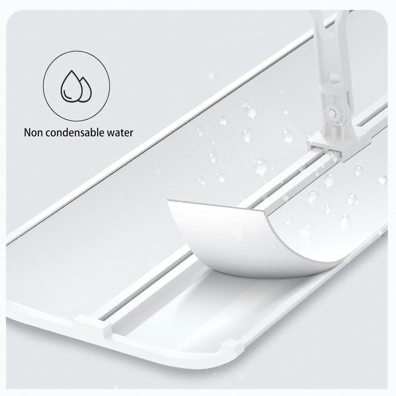 عاكس مكيف هواء قابل للتعديل مقاس 20 × 60 سم، عاكس هواء، مخرج هواء، جناح هواء، حاجز تبريد هواء، اتجاه الرياح، زجاج أمامي تلسكوبي للمنزل، أبيض - Image 3