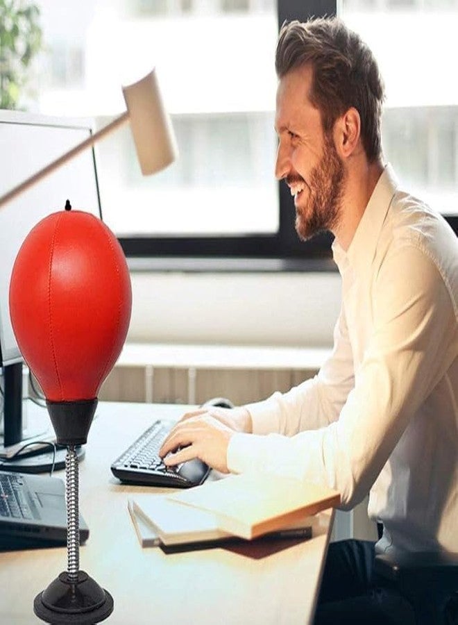 YESVIYA Desktop Punching Bag – Stress Relief Boxing Speed Ball with Super Strong Suction Cup | Office Desk Stress Buster Gift for Boss, Coworker, or Home Use - Image 4