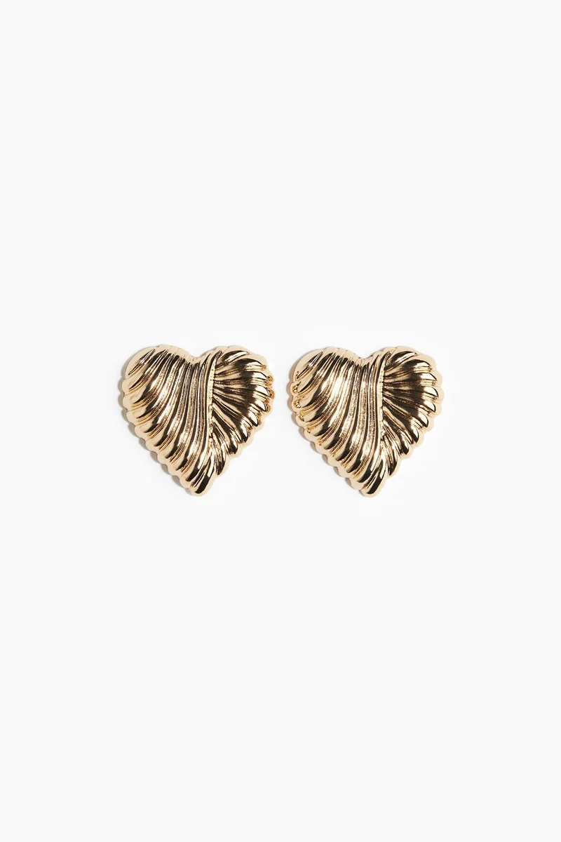 H&M Heart-shaped earrings