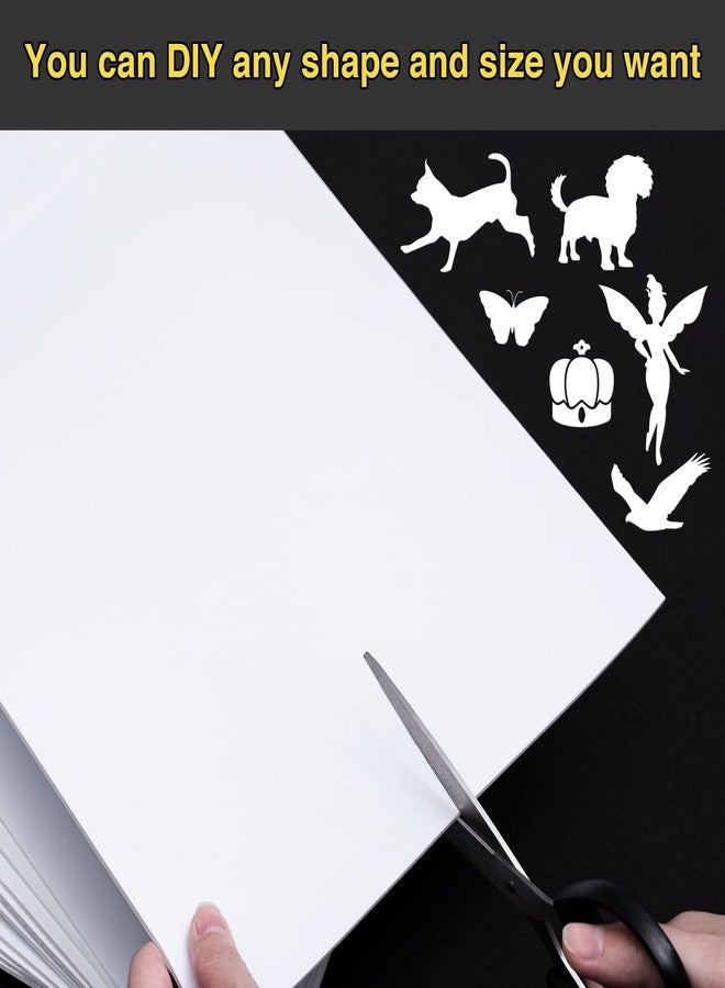 MEARCOOH Self Adhesive Foam Sheets, White 9x12 Inch 2mm Sticky Eva Foam Paper for Crafts Cardmaking Photo Frames Classroom Scrapbooking Christmas Crafts (White 10 Sheets) - Image 4