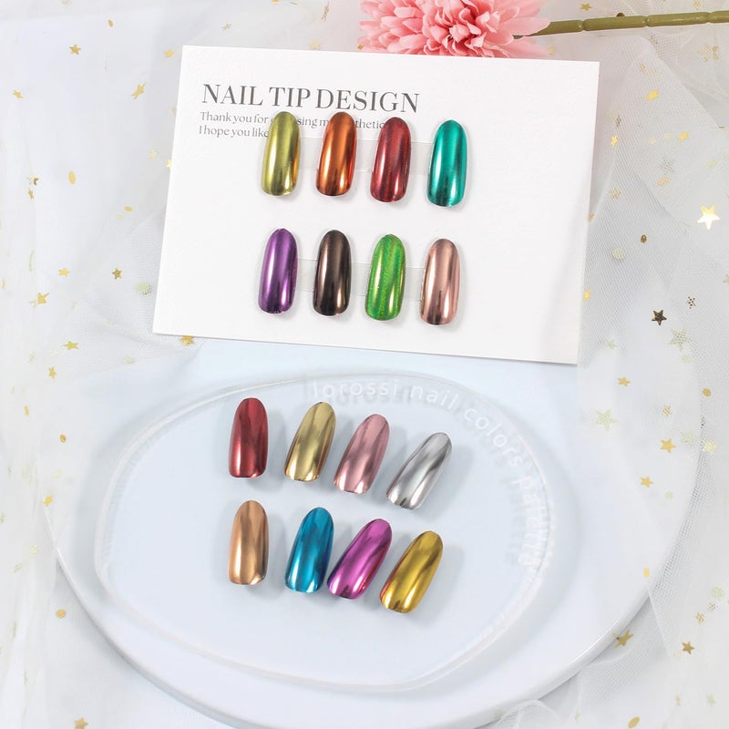Artdone 16 Jars Chrome Nail Pearl Powder Silver and Gold Mirror Iridescent Aurora Metallic Nail Pigment Pearlescent Mermaid Pigment Pearl Dust Kit, Nail Art Decoration, Acrylic Resin Craft - Image 5