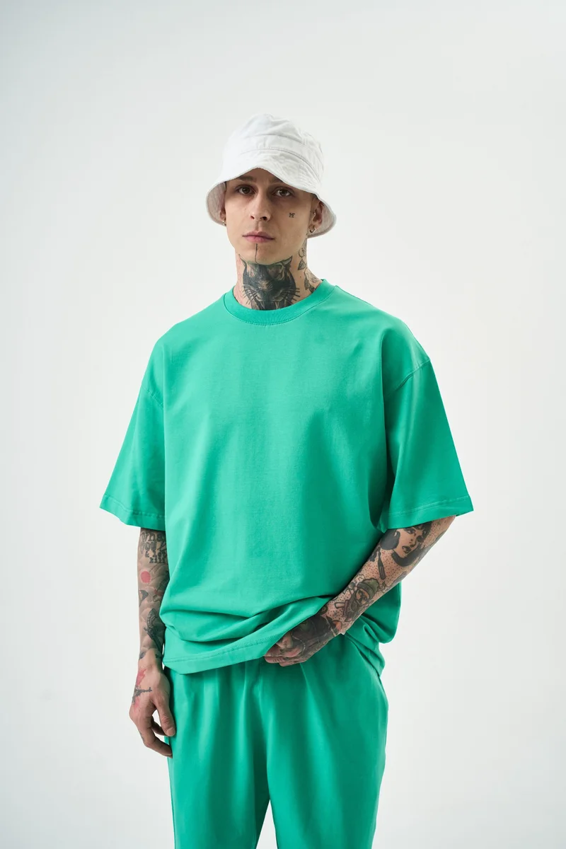 ريسباير تي شيرت رجالي أساسي، أخضر