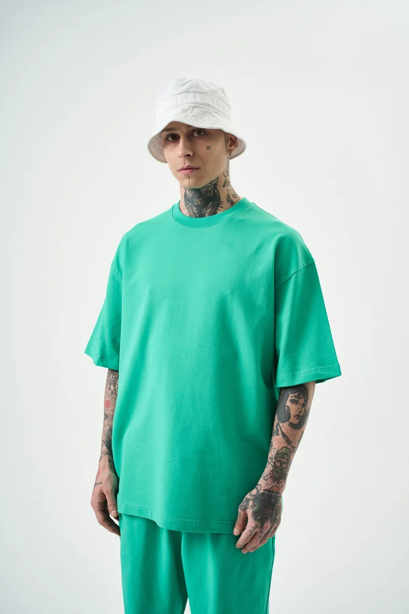 ريسباير تي شيرت رجالي أساسي، أخضر