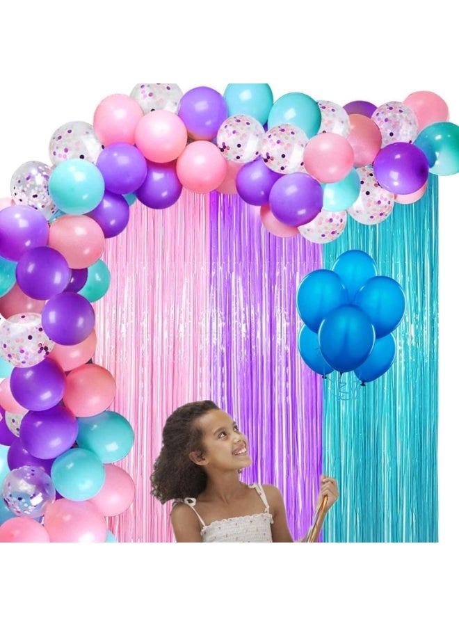 ThePartyPopper Pastel Pink Foil Fringe Curtain – 2-Pack Tinsel Party Backdrop (100 cm × 200 cm) | Metallic Foil Fringe Curtain for Birthday, Wedding, Eid, Graduation, Baby Shower Photo Decor (Pink) - Image 4