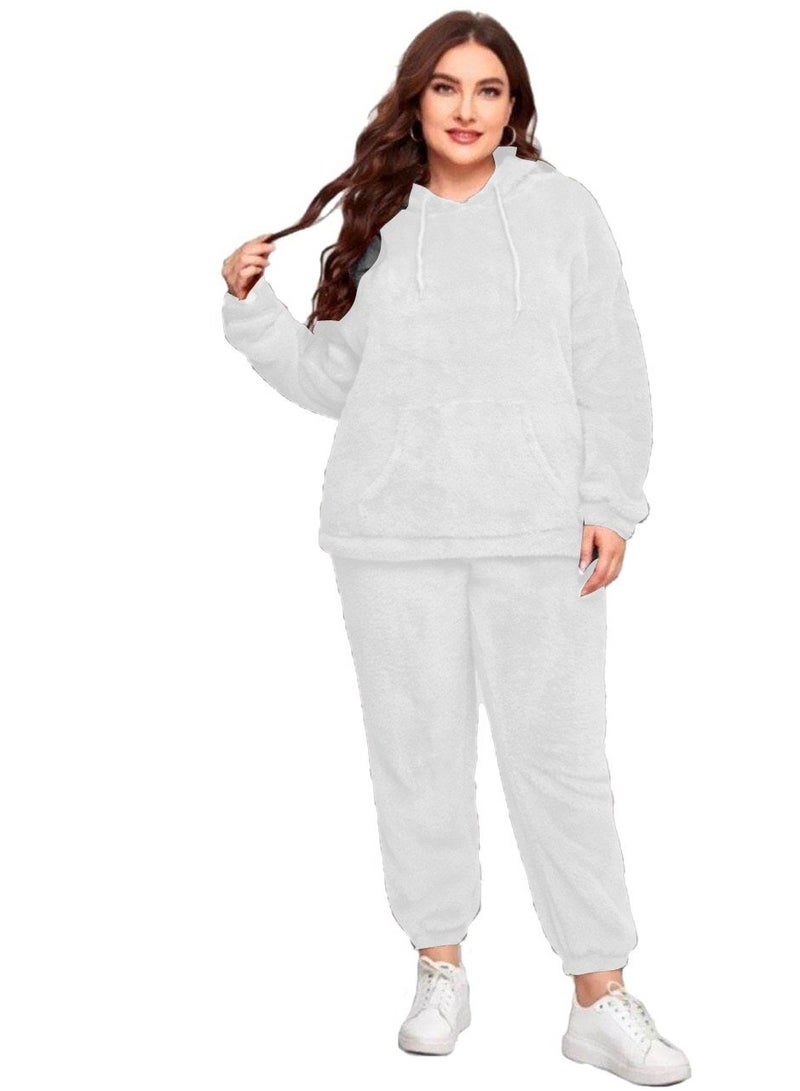 Women's two-piece fur pajamas