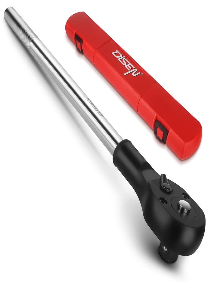 DISEN 3/4'' Drive Ratchet,24-Tooth Gear with 15° Sweep,Quick-Release Reversible Ratcheting with Reinforced Steel - Image 1