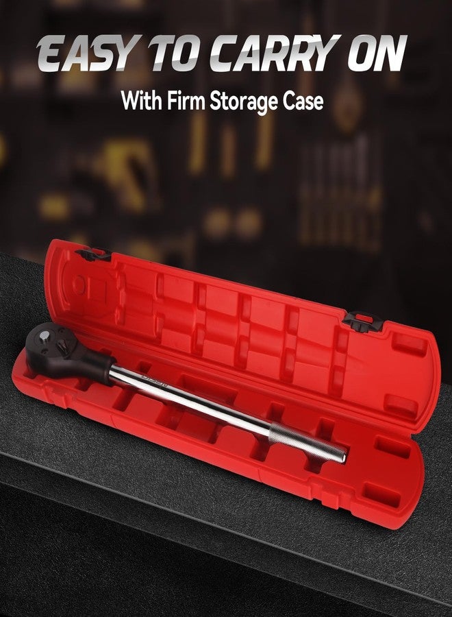 DISEN 3/4'' Drive Ratchet,24-Tooth Gear with 15° Sweep,Quick-Release Reversible Ratcheting with Reinforced Steel - Image 4