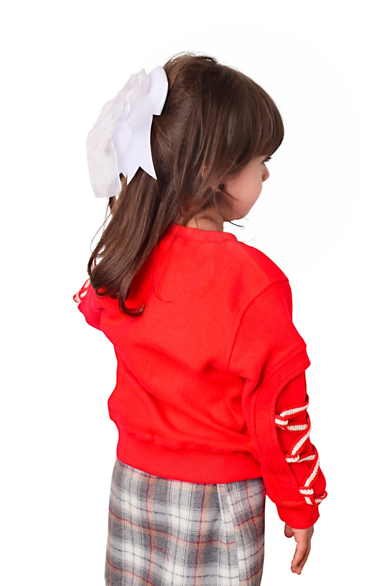 Bongo Kids Wear Plaid Fayla Cotton Blend Above Knee Skirt For Girls - Multicolored - Image 3