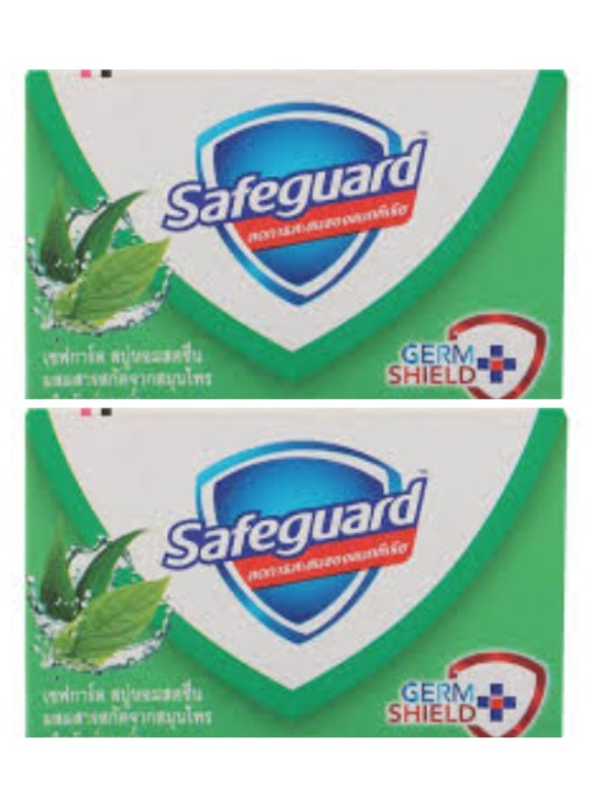 Safeguard Germ Shield Bar Soap Fresh Green 85g 2 pcs