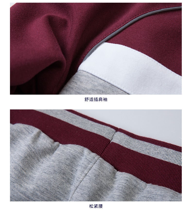 School Uniform Preppy Style Kidsren'S Clothing Spring & Fall Models Boys And Girls Sportswear Baseball Uniform Set 18Y056 Cotton Polyester - Image 4