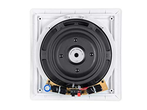Monoprice Fiber In-Wall Speaker - 10 Inch, 300W Subwoofer, Easy Installation And Paintable Grill - Caliber Series - Image 3