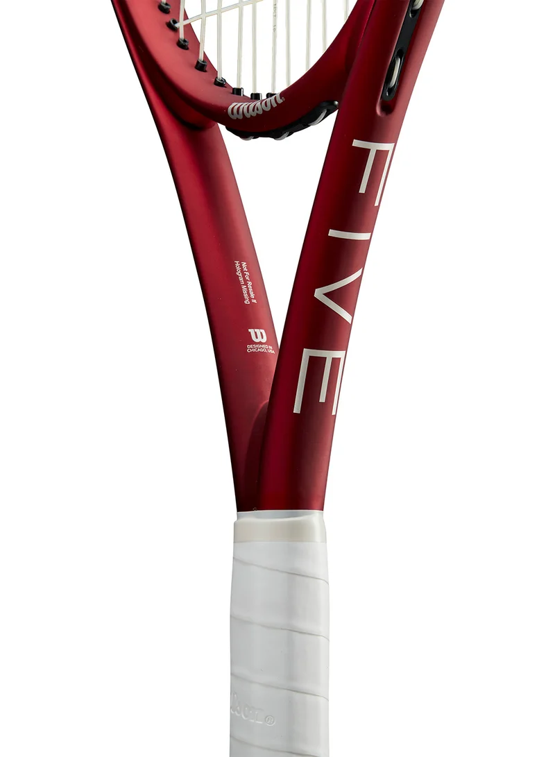 Wilson  Triad Five Tennis Racket, 16x20, Adults, Intermediate/ Advanced - Red  | Best Price UAE